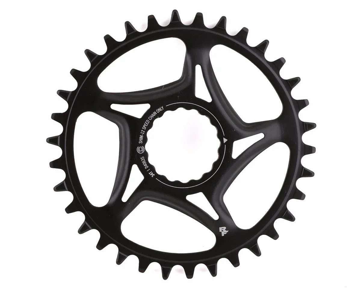 Race Face Narrow-Wide CINCH Direct Mount Chainring (Black) (Shimano 12 Speed) (Single) (34T) (Steel) (3mm Offset/Boost)